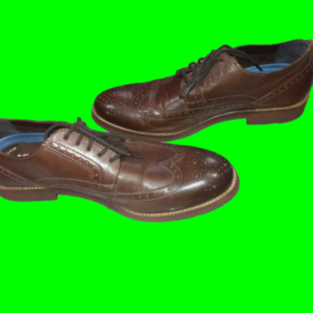 Nunn Bush Men's Memory Foam Brown Leather Laced Dress Shoes Size 9M